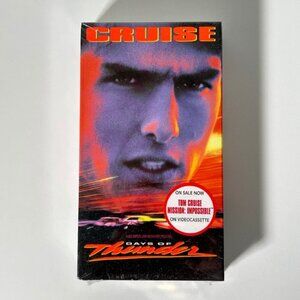 Vintage 90s Sealed Days Of Thunder VHS Cassette Racing Movie